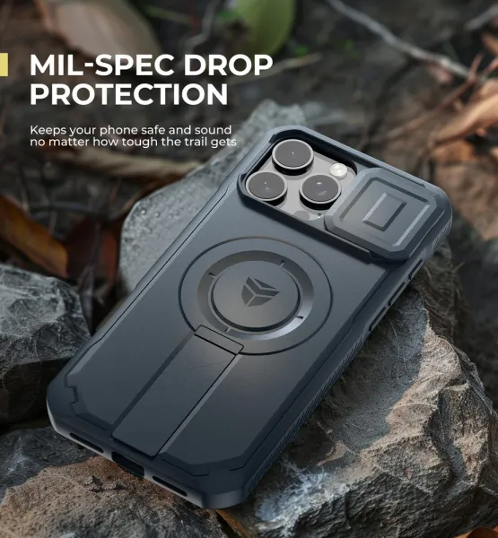 Dexnor MagSafe Kickstand Camprotector obal iPhone 16 Pro Max, modrý