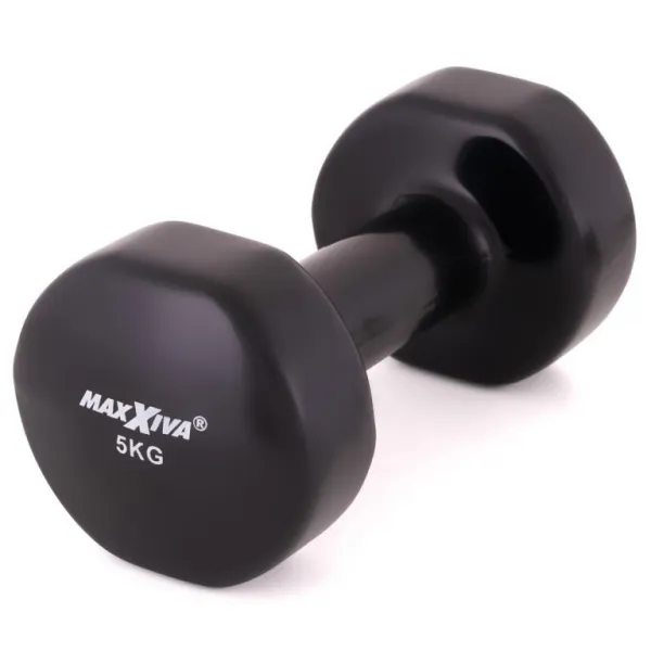 MAXXIVA 84992 sada vinylových činiek 2 x 5 kg, čierna