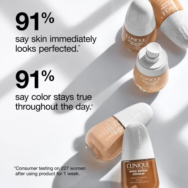 Clinique Even Better™ Clinica Serum Foundation ošetrujúci make-up SPF 20 odtieň WN 04 Bone 30 ml