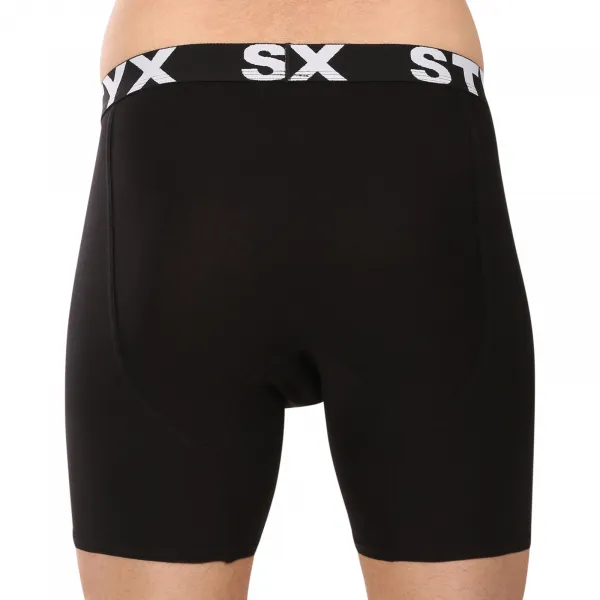 3PACK pánske boxerky Styx long športová guma čierne (3UN960) M, trenky