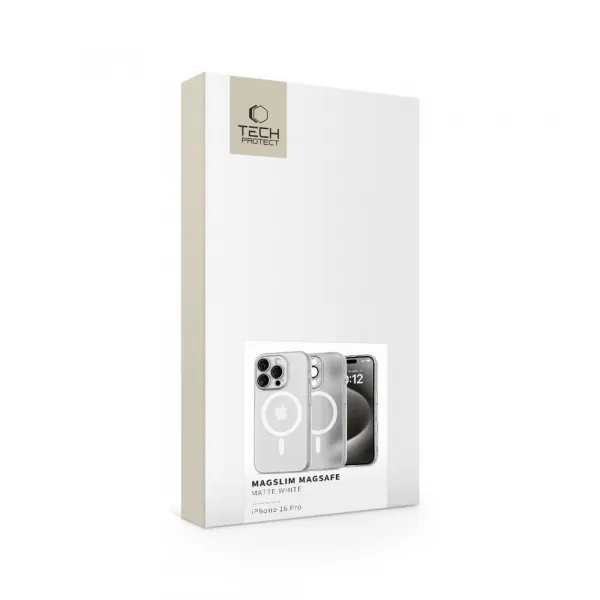 Tech-Protect Magslim MagSafe, iPhone 16 Pro, Matte White