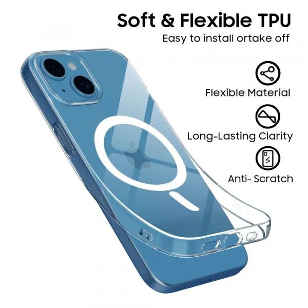 Tech-Protect Flexair MagSafe, iPhone 13 Mini, priehľadný