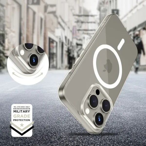 Tech-Protect Flexair MagSafe, iPhone 15 Pro, priehľadný
