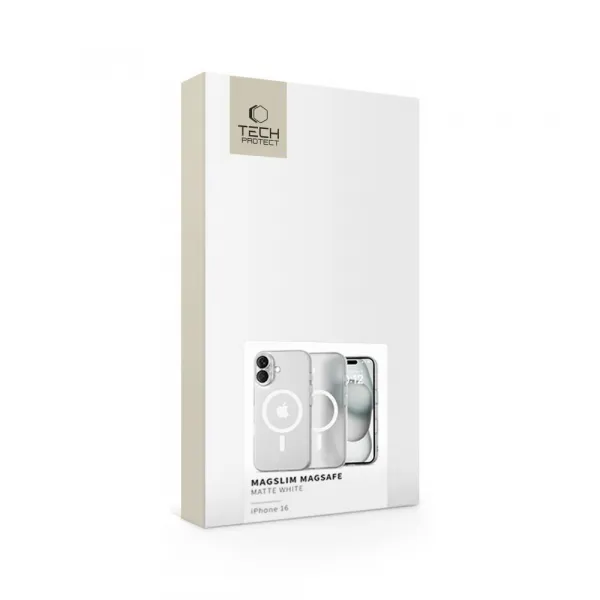 Tech-Protect Magslim MagSafe, iPhone 16, Matte White