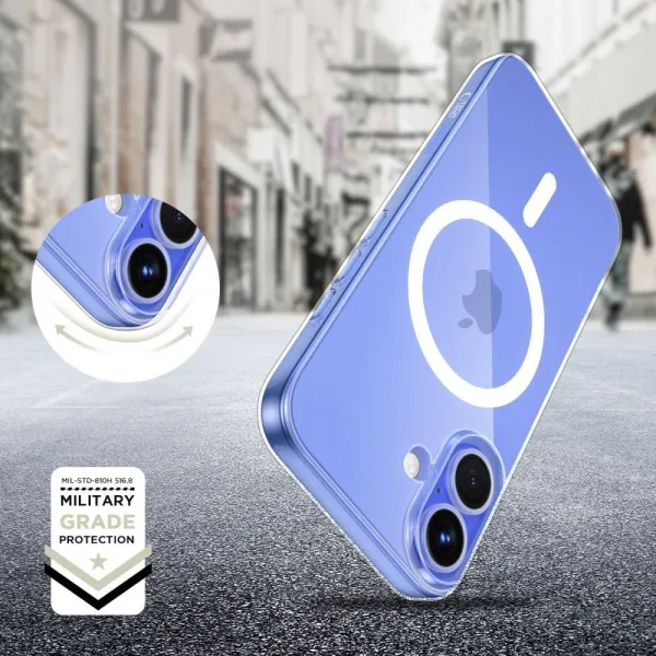 Tech-Protect Flexair MagSafe, iPhone 16, priehľadný