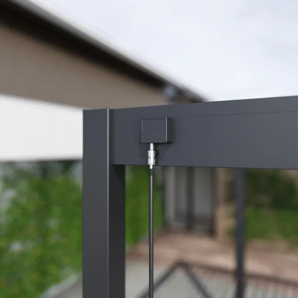 ArtRoja Bioklimatická hliníková pergola INTRO PLUS voľne stojaca | antracit  4 x 3 m