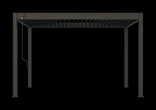 ArtRoja Bioklimatická hliníková pergola INTRO PLUS voľne stojaca | antracit  4 x 3 m