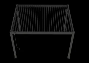 ArtRoja Bioklimatická hliníková pergola INTRO PLUS voľne stojaca | antracit  4 x 3 m