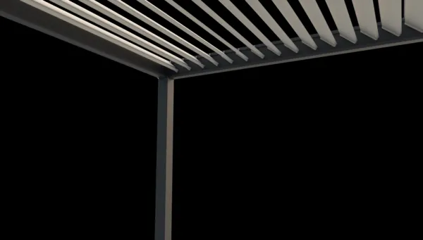 ArtRoja Bioklimatická hliníková pergola INTRO PLUS voľne stojaca | antracit  4 x 3 m