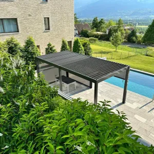 ArtRoja Bioklimatická hliníková pergola INTRO PLUS voľne stojaca | antracit  6 x 3 m
