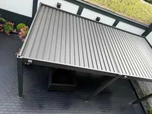 ArtRoja Bioklimatická hliníková pergola INTRO PLUS voľne stojaca | antracit  6 x 3 m
