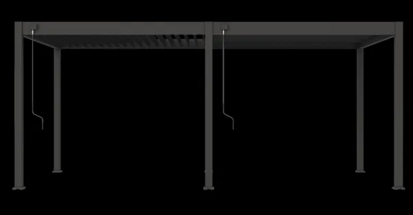 ArtRoja Bioklimatická hliníková pergola INTRO PLUS voľne stojaca | antracit  6 x 3 m