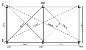 ArtRoja Bioklimatická hliníková pergola INTRO PLUS voľne stojaca | antracit  6 x 3 m