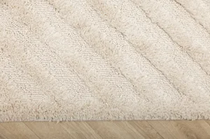 Koberec Berber 9754 so strapcami, ivory / krémový