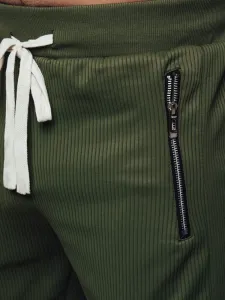 Trendy kapsáčové joggery zelené