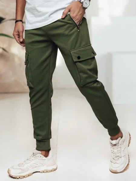 Trendy kapsáčové joggery zelené