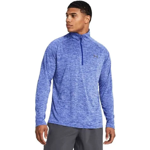 Under Armour TECH 2.0 1/2 ZIP Pánske tričko, modrá, veľkosť M