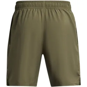 Under Armour WOVEN WORDMARK Pánske krátke nohavice, khaki, veľkosť