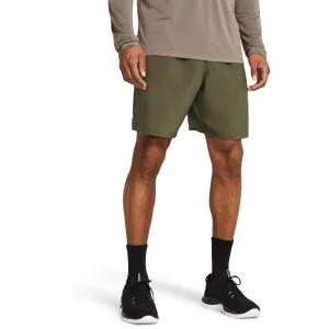 Under Armour WOVEN WORDMARK Pánske krátke nohavice, khaki, veľkosť