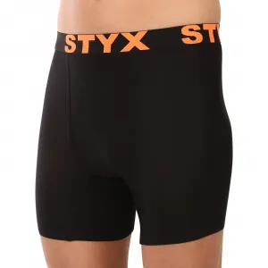 Pánske boxerky Styx long športová guma čierne (UN5960) M, trenky