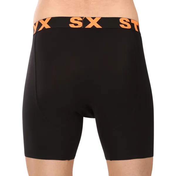 Pánske boxerky Styx long športová guma čierne (UN5960) M, trenky