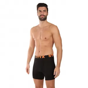Pánske boxerky Styx long športová guma čierne (UN5960) M, trenky