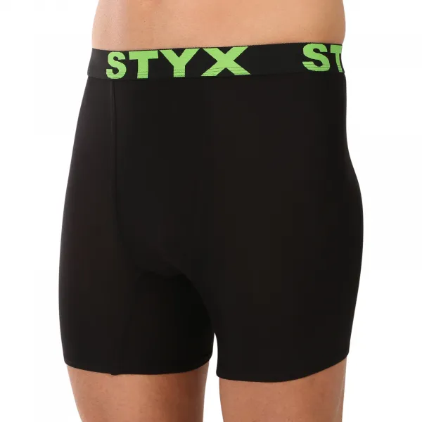 Pánske boxerky Styx long športová guma čierne (UN2960) S, trenky