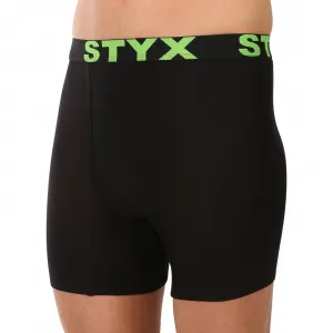 Pánske boxerky Styx long športová guma čierne (UN2960) S, trenky