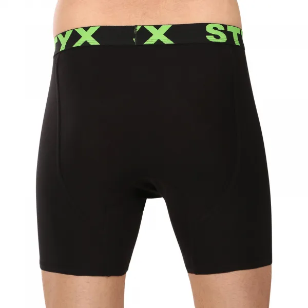 Pánske boxerky Styx long športová guma čierne (UN2960) S, trenky