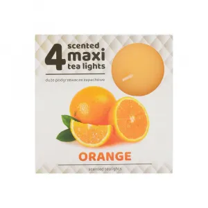 Čajové sviečky maxi orange 4ks 1balenie