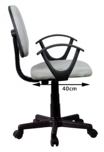 Ak furniture Detská otočná stolička FLOR červená