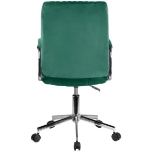 Ak furniture Čalúnené kancelárske kreslo FD-24 fľaša zelená