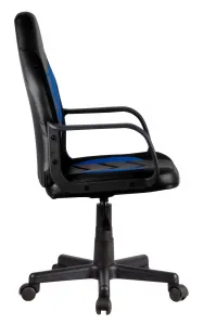 Ak furniture Detská herná stolička GAME čierno-modré