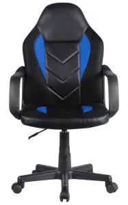 Ak furniture Detská herná stolička GAME čierno-modré