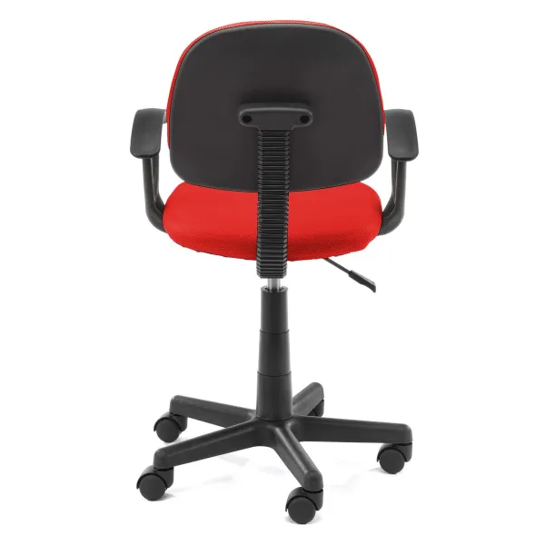Ak furniture Detská otočná stolička FLOR červená