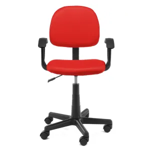 Ak furniture Detská otočná stolička FLOR červená