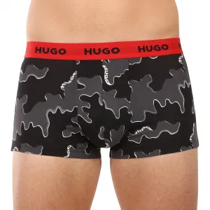 3PACK pánske boxerky HUGO viacfarebné (50532550 962) M, trenky