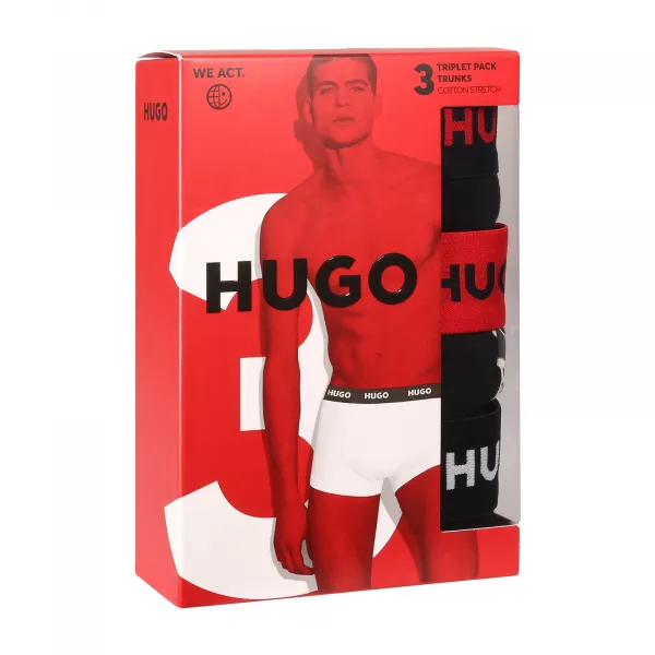 3PACK pánske boxerky HUGO viacfarebné (50532550 962) M, trenky