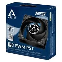 ARCTIC ventilátor P8 PWM PST 80 x 80 x 25mm, černý