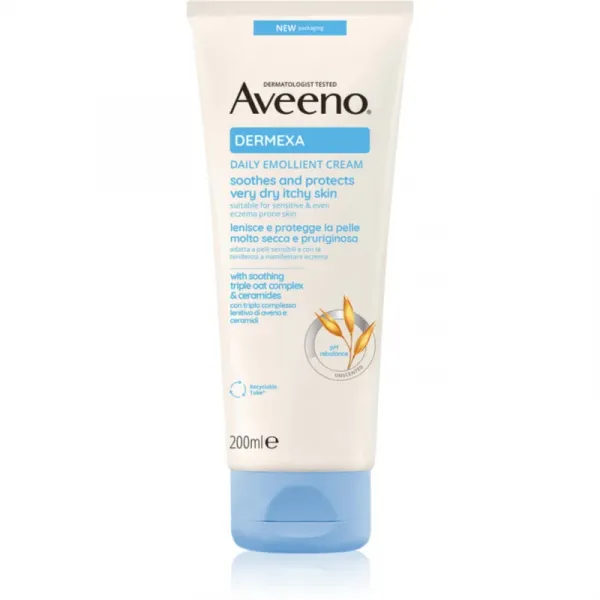 Aveeno Dermexa Daily Emollient Cream zvláčňujúci krém pre suchú a podráždenú pokožku 200 ml