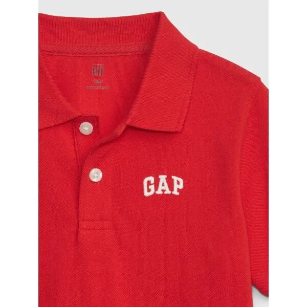 GAP V-IE LOGO POLO Chlapčenské tričko, červená, veľkosť