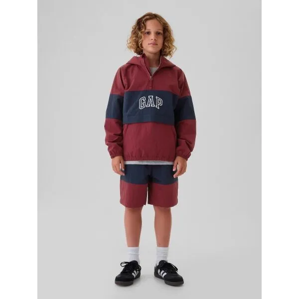 GAP NYLON ANORAK Chlapčenská bunda, vínová, veľkosť
