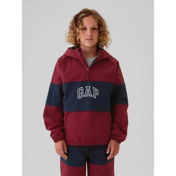 GAP NYLON ANORAK Chlapčenská bunda, vínová, veľkosť