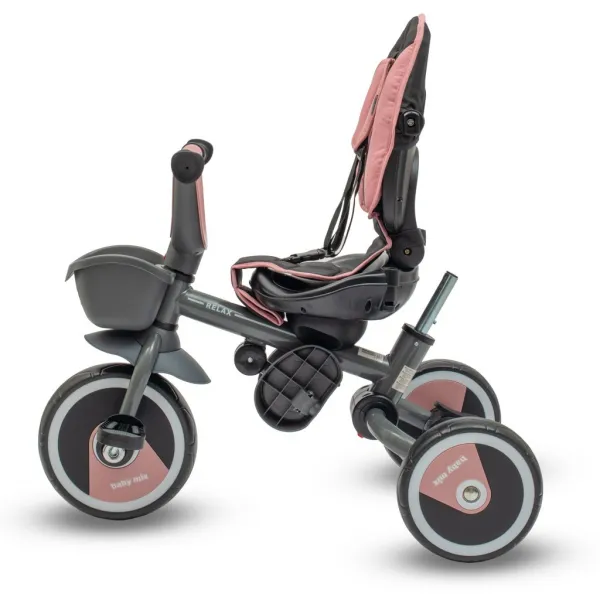 Detská trojkolka Baby Mix 5v1 RELAX 365° ružová