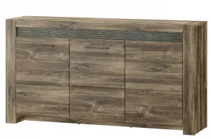 Szynaka Komoda Belveder 45 158 cm s LED osvetlením dub Stirling