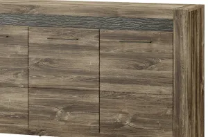 Szynaka Komoda Belveder 45 158 cm s LED osvetlením dub Stirling