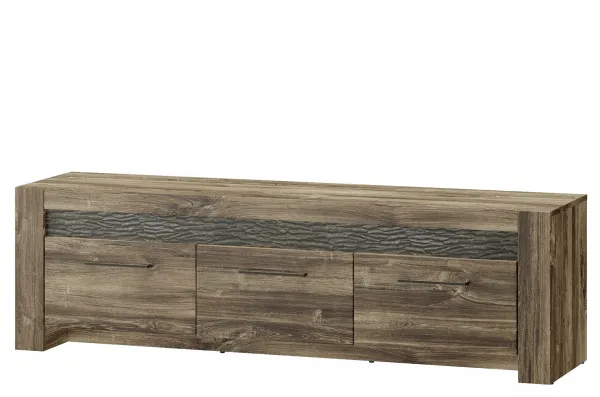 Szynaka Televízny stolík Belveder 25 158 cm s LED osvetlením dub Stirling
