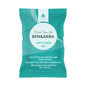 Ben & Anna Sprchový gél v prášku - Mint & Lemon 2×20 g