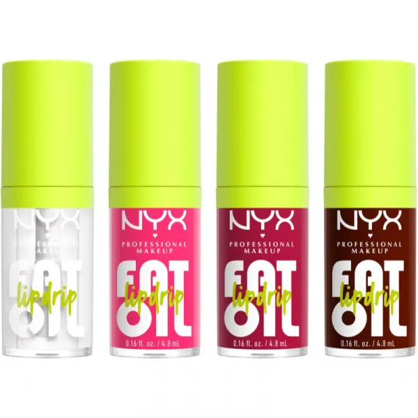 NYX Professional Makeup Fat Oil Lip Drip sada na pery 4x4.8 ml