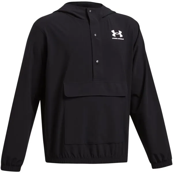 Under Armour ICON WOVEN Chlapčenská bunda, čierna, veľkosť M
